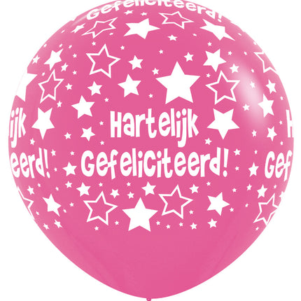 Palloncini Buon Compleanno Fucsia 91cm 2pz