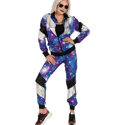 Tuta da ginnastica Neon 80S colorata in modo difettoso