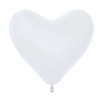 Palloncini Cuore Bianco 30cm 50pz