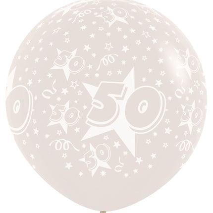 Palloncini Numero 50 Clear 91cm 2pz