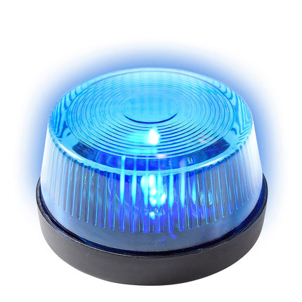 Luce lampeggiante della polizia blu