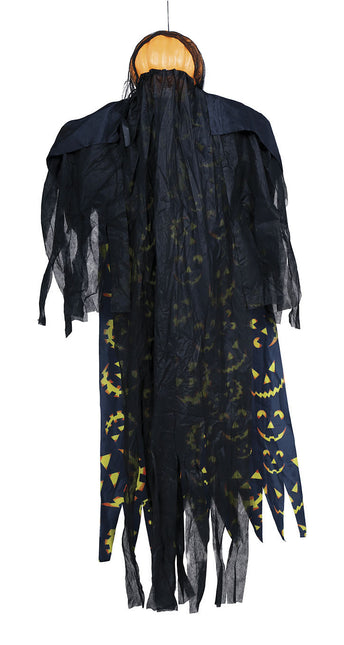 Zucca decorativa appesa di Halloween con luci e suoni 1,8 m