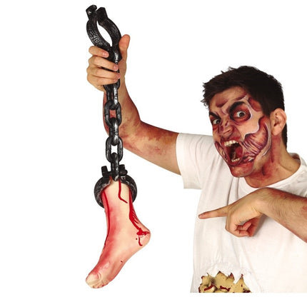 Piede incatenato di Halloween 65 cm