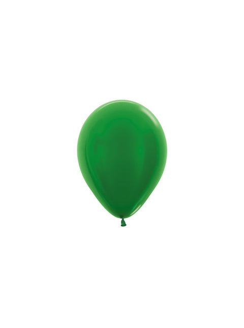 Palloncini Verde metallizzato 12cm 50pz