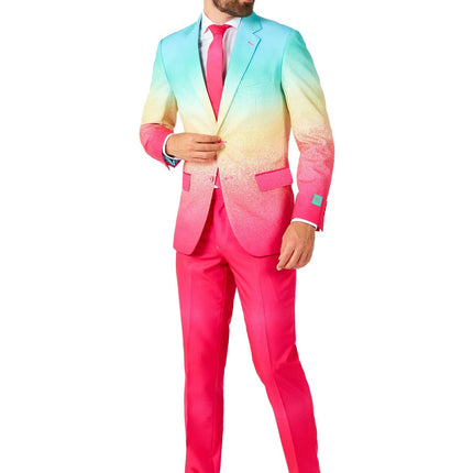 Tuta blu fucsia arcobaleno da uomo <tc>OppoSuits</tc>