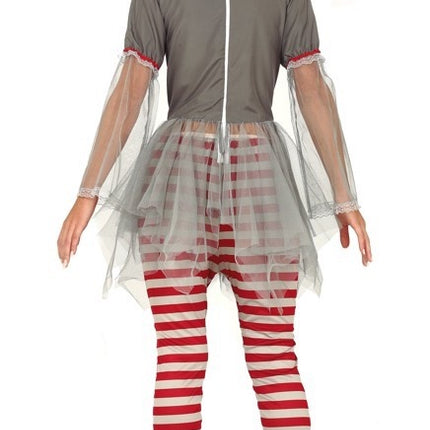Costume da clown assassino per Halloween da donna