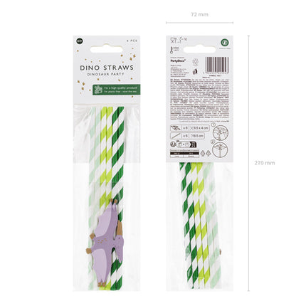 Cannucce Dino 19,5 cm 6 pezzi