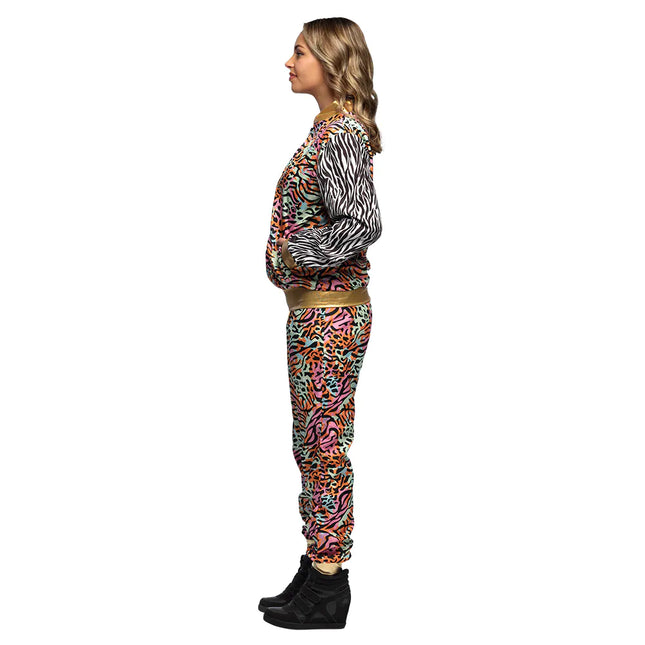 Tuta da ginnastica colorata Faulty Ladies Animal Print