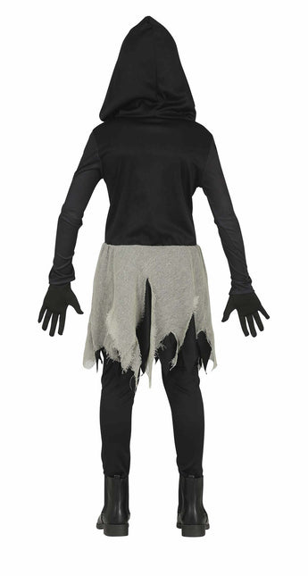 Costume di Halloween da scheletro per ragazza nero