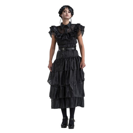 Costume Wednesday Prom Night Dress Nero