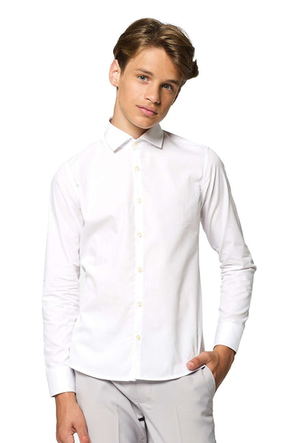 Camicia bianca ragazzo adolescente <tc>OppoSuits</tc>