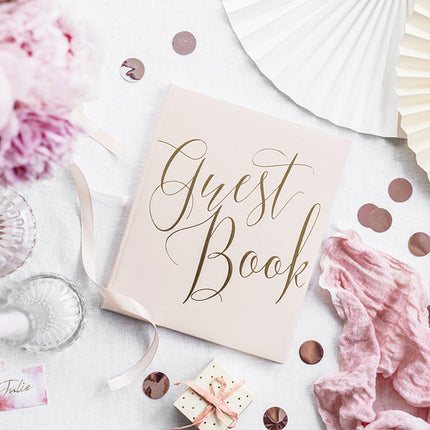 Libro degli ospiti rosa 24,5 cm