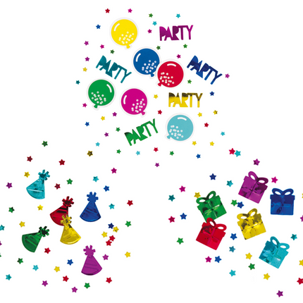 Coriandoli di compleanno 3 pezzi
