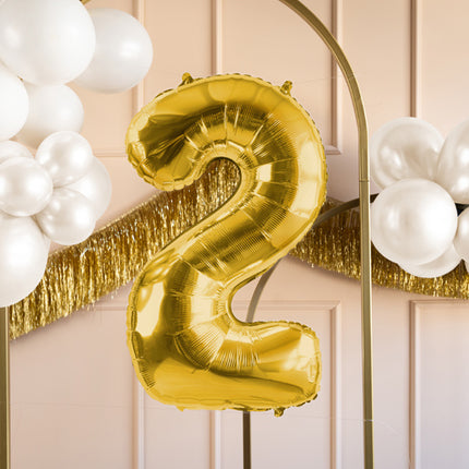 Palloncino a figura 2 anni Oro Vuoto 72cm