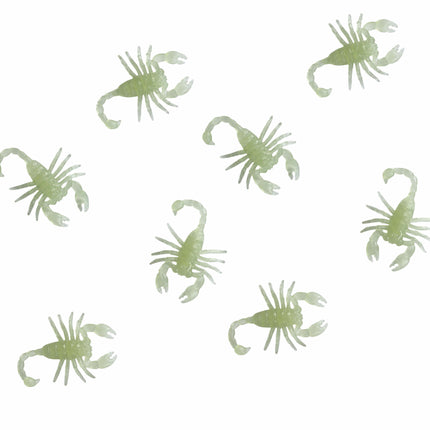 Decorazione da tavolo Scorpions Glow In Teh Dark 6cm 8pcs