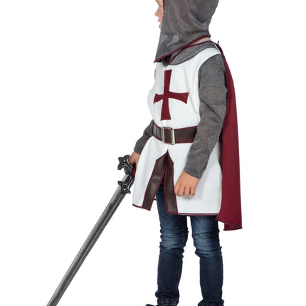 Costume da cavaliere bambino Croce 4 pezzi