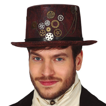 Cappello Steampunk in finta pelle