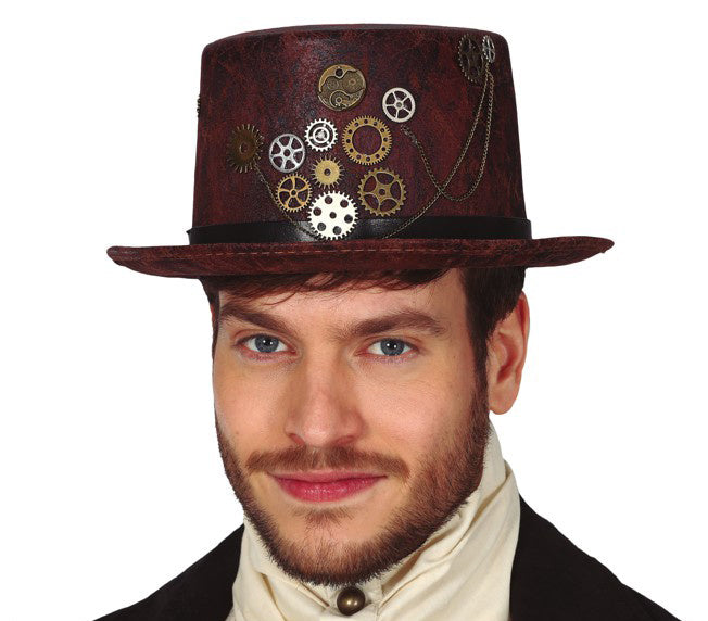 Cappello Steampunk in finta pelle
