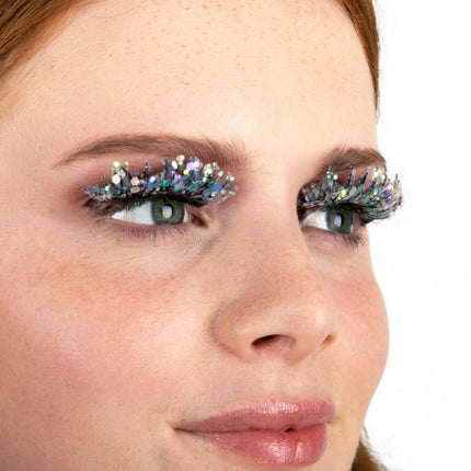 PXP Ciglia finte glitterate che brillano nel buio Sirena Calypso