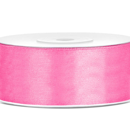 Nastro di raso rosa 25mm 25m