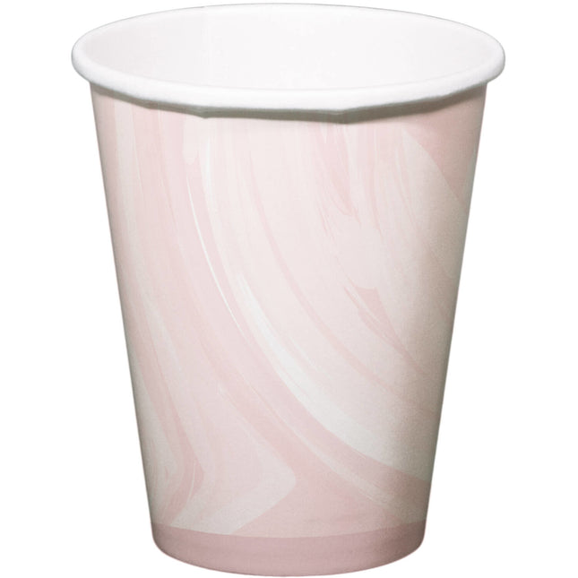 Tazze rosa in marmo 250ml 6pz