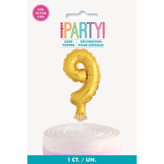 Cake topper Palloncino in foil Figura 9 21cm