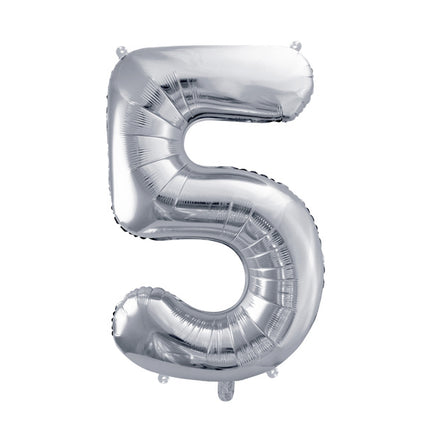 Palloncino a 5 anni Silver vuoto 72 cm