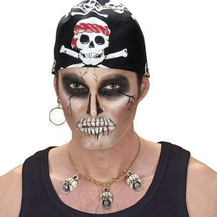 Bandana pirata bianca e nera