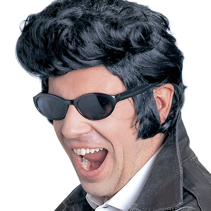 Parrucca Elvis nera