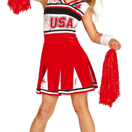 Ragazza con tuta da cheerleader