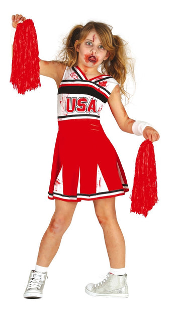 Ragazza con tuta da cheerleader