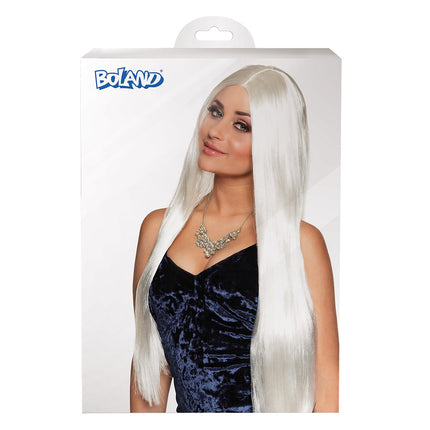 Parrucca capelli lunghi stile bianco