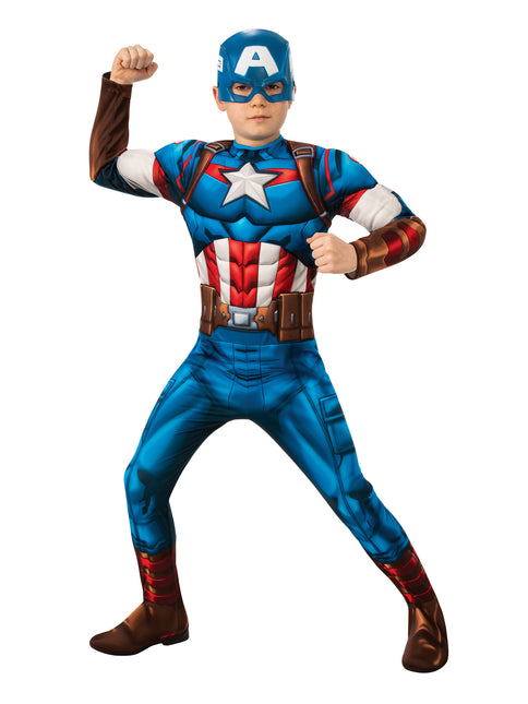 Tuta Capitan America Bambino Muscoloso