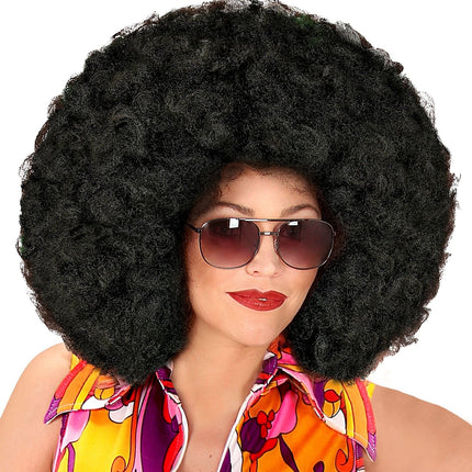 Maxi parrucca afro nera