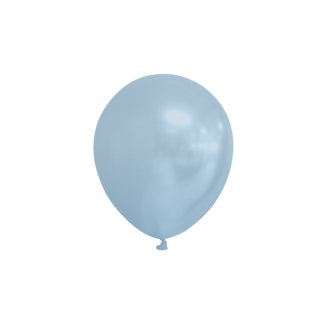 Palloncini azzurri metallizzati 13cm 100pz