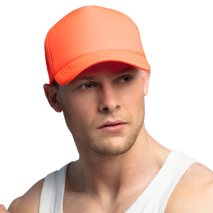 Cappello arancione neon regolabile