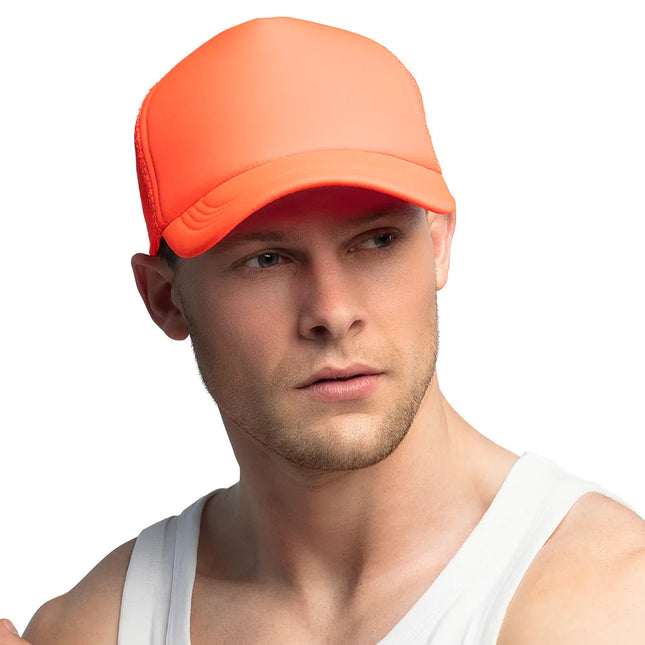 Cappello arancione neon regolabile