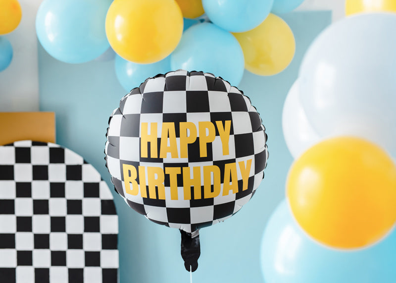 Palloncino Elio Gara Bandiera Vuoto Buon Compleanno 35cm