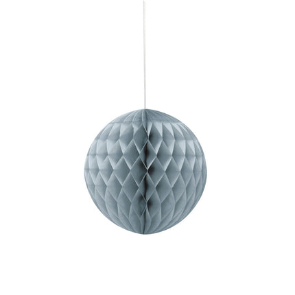 Lampadina a nido d'ape argento 20 cm