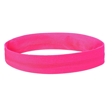 Fascia per capelli rosa neon