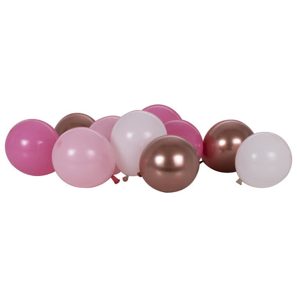 Set di palloncini rosa 13cm 40pz