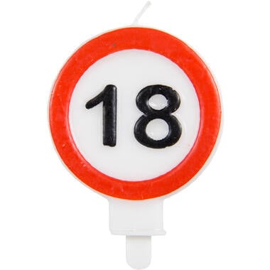 Cartello stradale Candela 18 anni