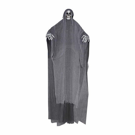Decorazione appesa di Halloween grigia Scheletro 3,2 m