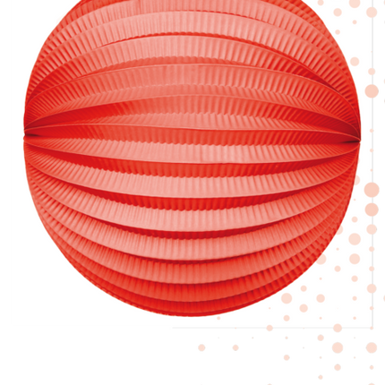 Lampione rosso 25 cm