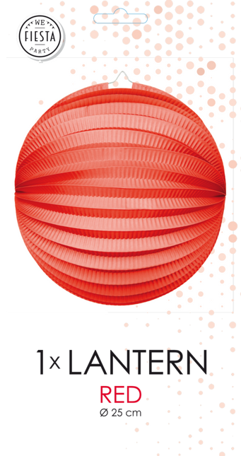 Lampione rosso 25 cm
