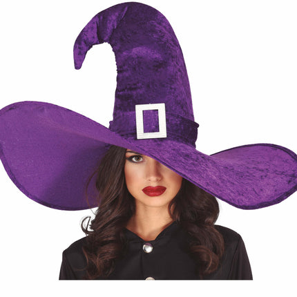 Cappello viola da strega grande
