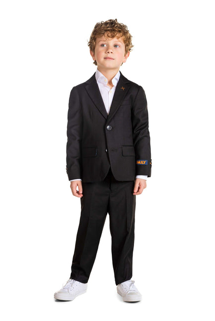 Tuta nera giornaliera Ragazzo <tc>OppoSuits</tc>