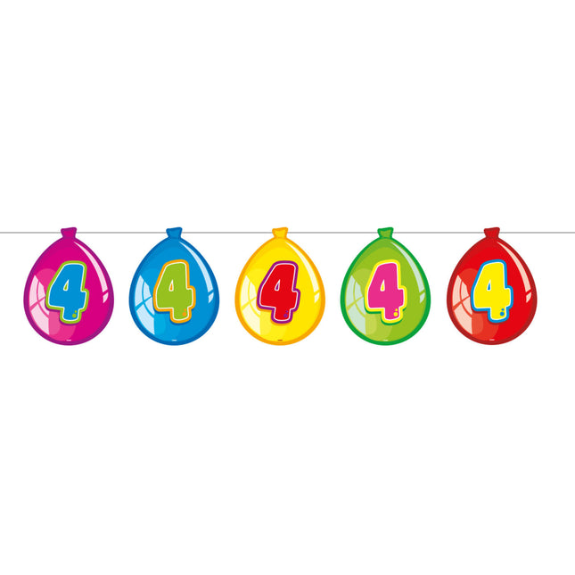 Ghirlande 4 Anni Palloncini 10m