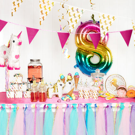 Decorazione Unicorno da appendere 85 cm 2 pezzi