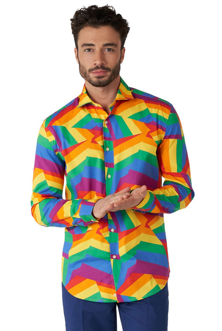 <tc>Zig</tc> Sega Camicia Arcobaleno Uomo <tc>OppoSuits</tc>
